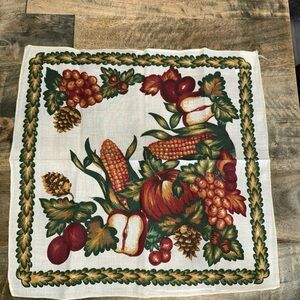 Autumn Harvest Table Linen in Cream and Orange